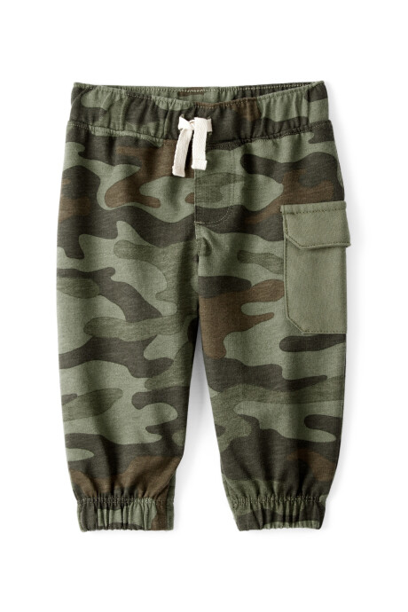 Set dos piezas de algodón, pantalón y body, diseño camping Set dos piezas de algodón, pantalón y body, diseño camping