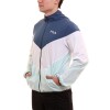 Campera Deportiva Rompeviento Para Hombre Fila Blanco/Azul