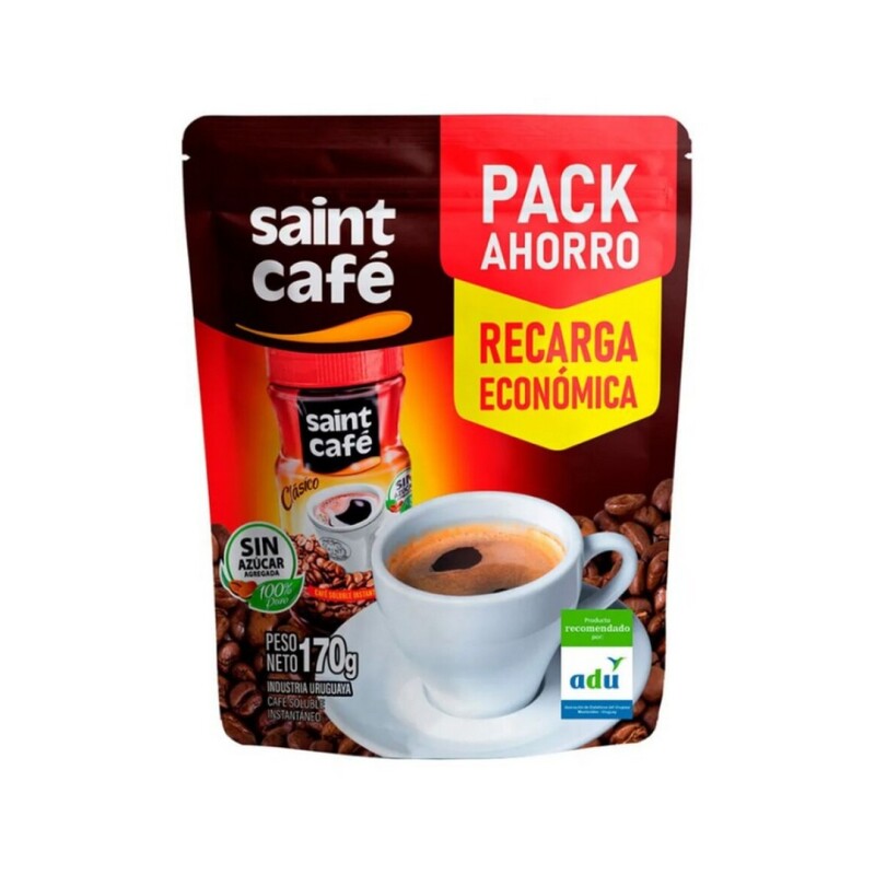 CAFE SAINT SOLUBLE 170G RECARGA Cafe Saint Soluble 170g Recarga
