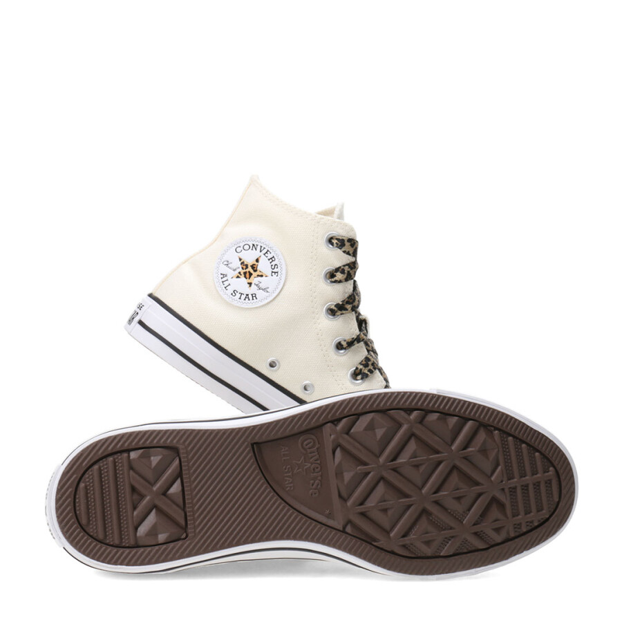 Championes Unisex Converse Ctas Hi Chuck Taylor All Star Beige - Natural