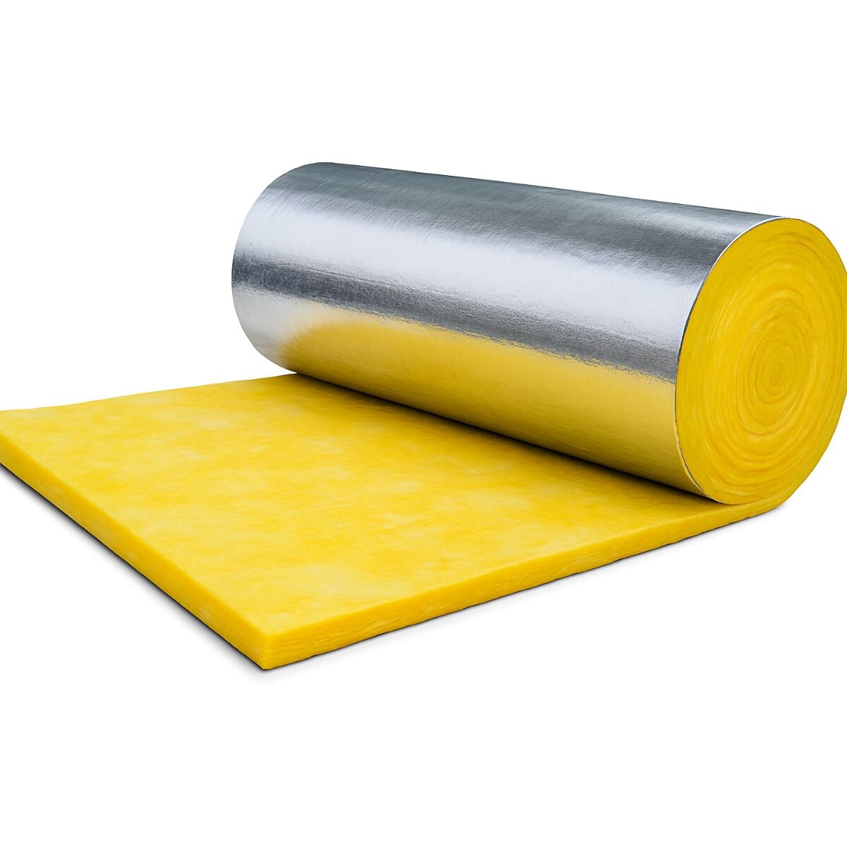 Lana De Vidrio 50mm X1,2m X15mts Con Aluminio Unipega 