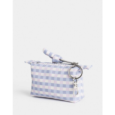 Monedero Cuadrillé Estampado Geometrico