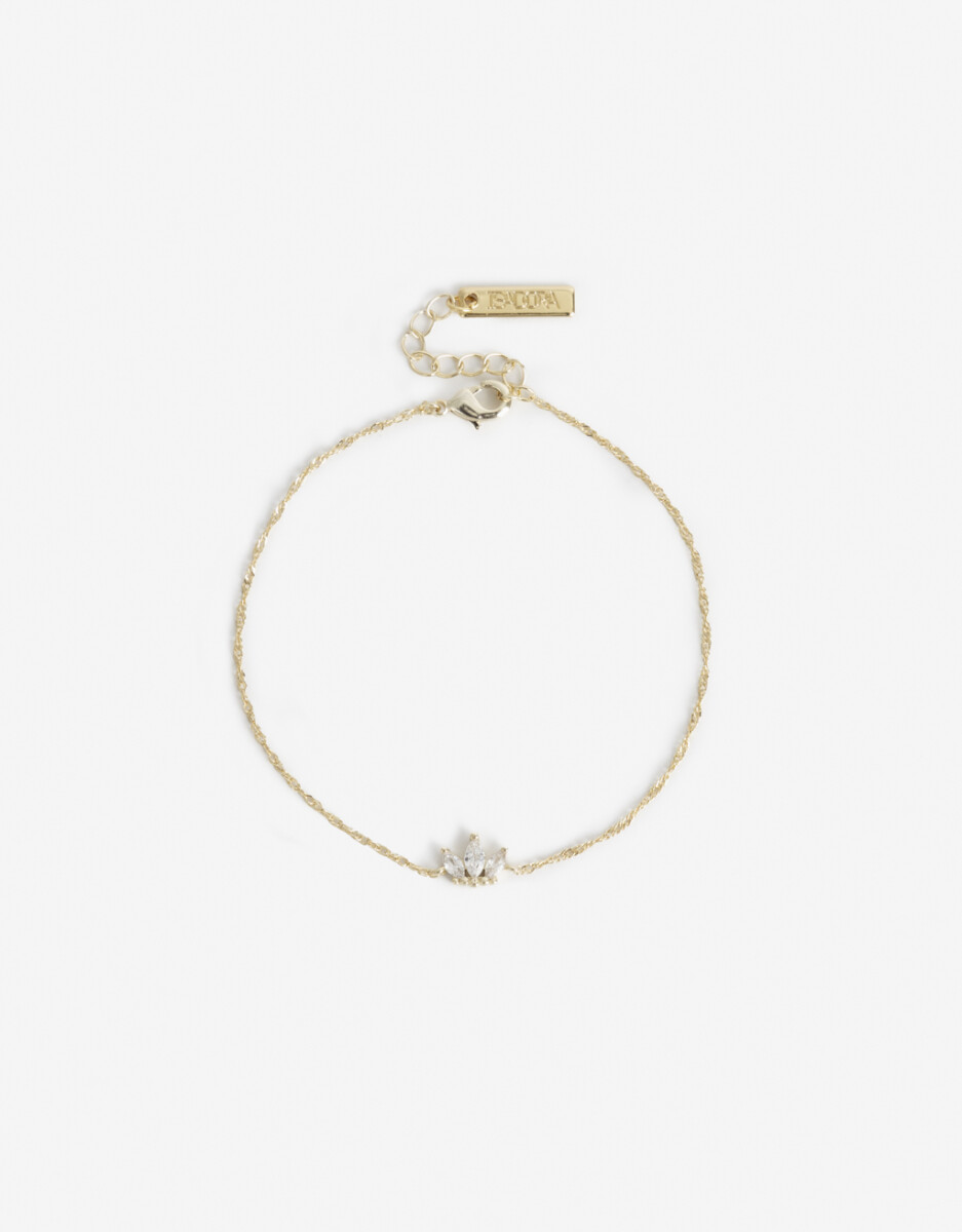 Pulsera Flexible Cubic Dorado 