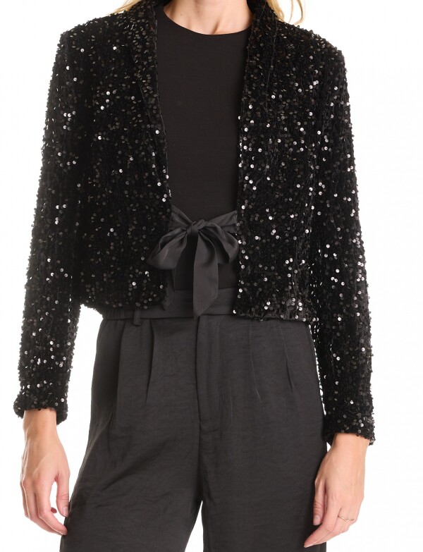 Chaqueta Lentejuelas NEGRO