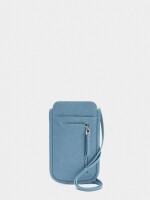 Bolsa Para Móvil Con Detalles De Piel azul
