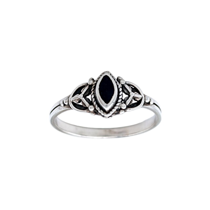 Anillo Vintage-Plata 925-Piedra Onix-AN3344 conpiedra