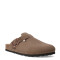 Sandalias de Mujer Freeway Zueco Casual 1 Hebilla Taupe