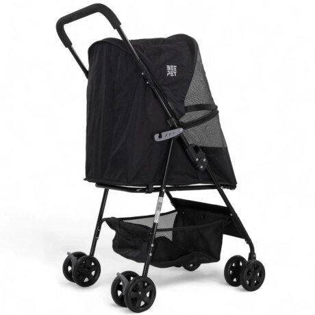 Coche Transportador para Mascotas Plegable BeePet BP003 hasta 15kg Negro