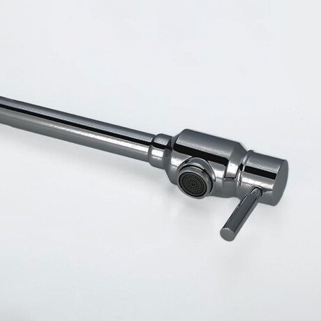 Lavatorio Monocomando Cocina Llena Ollas Brushed Nickel Solo Agua Fria GRIS-BRUSHED NICKEL