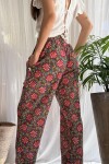 Pantalon Joaco Flores rojas