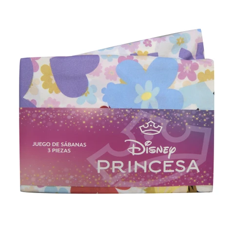 Juego Sábanas Infantil Princesas Disney 1 Plaza 100% Microfibra U