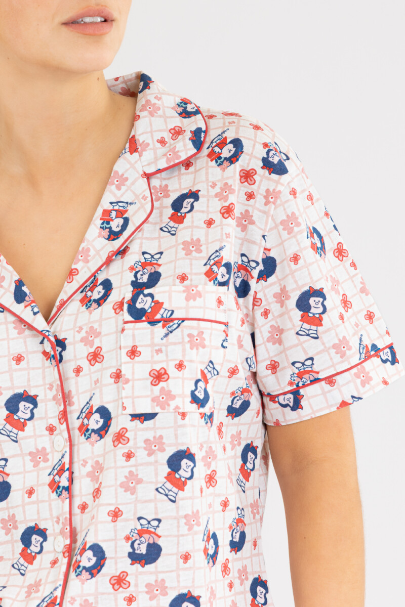 Pijama mafalda 2 Rosado