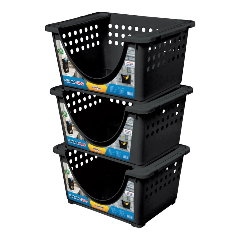 Caja Organizadora 3 Estantes Multiuso Estantería Plastico Caja Organizadora 3 Estantes Multiuso Estantería Plastico