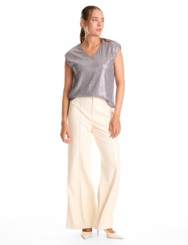 Blusa Lentejuelas GRIS