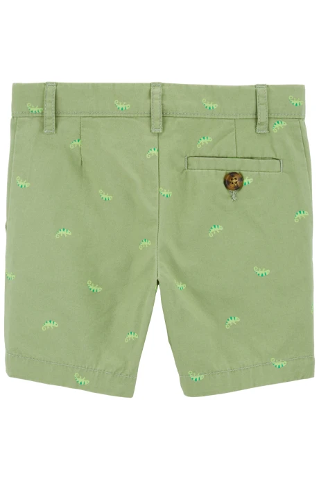 Short de algodón, clásico diseño camaleón Short de algodón, clásico diseño camaleón