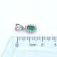 Colgante en oro 18k, esmeralda oval y brillantes Colgante en oro 18k, esmeralda oval y brillantes