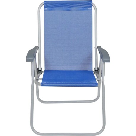 Silla Alta Bel Aluminio Comfort Poliéster De Pvc Ub AZUL-FRANCIA