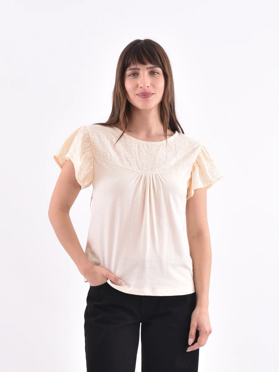 REMERA MANZANILLA - CREMA 