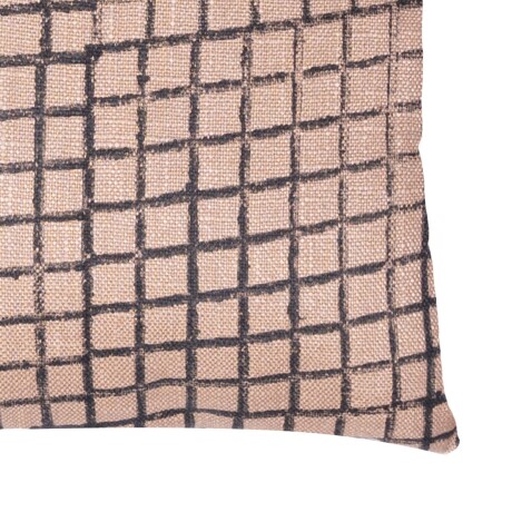 ALMOHADÓN MÁLAGA 45*45 LINO-Y-ALGODON BEIGE/VERDE