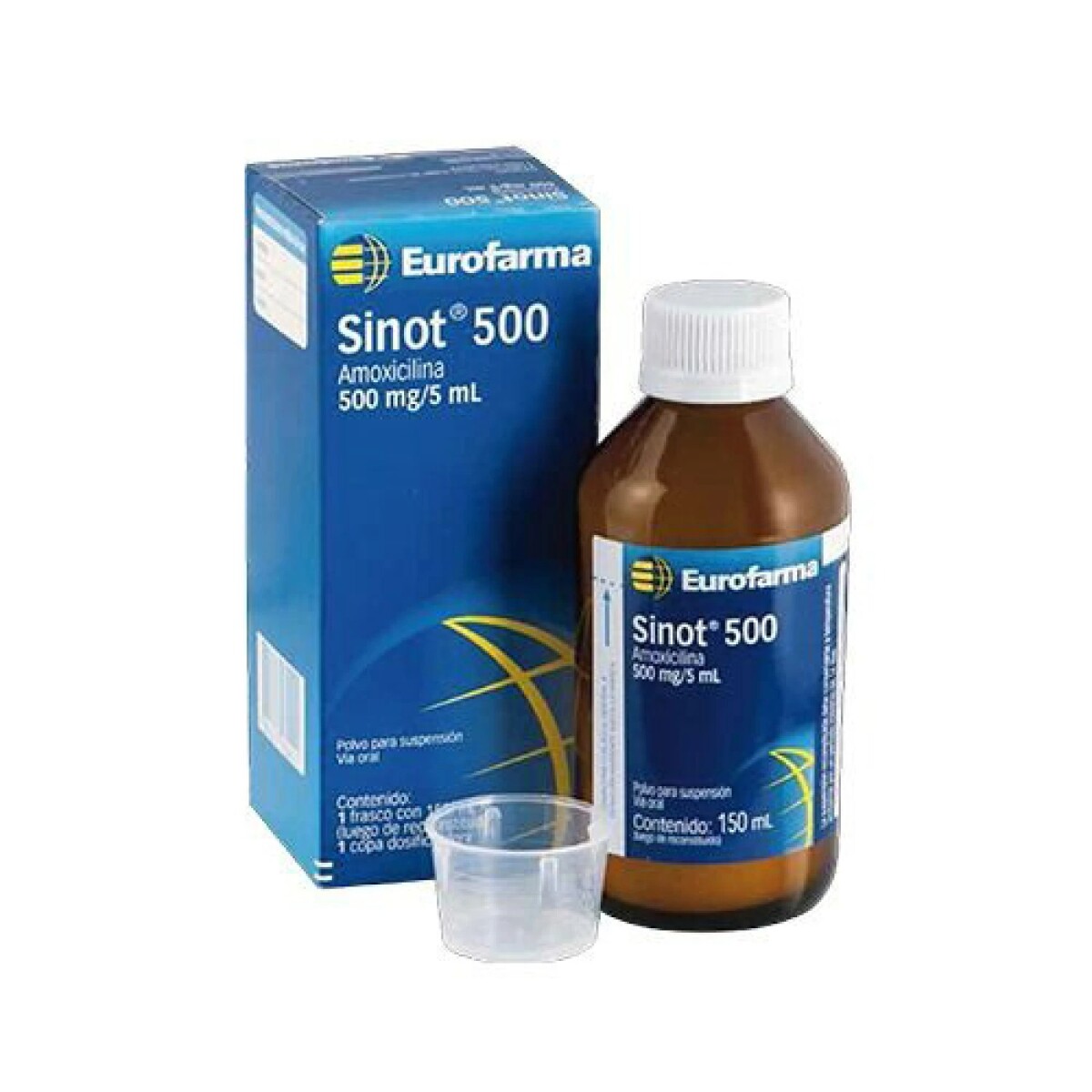 Sinot 500 Suspensión Amoxicilina 150ml 