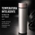 Botella Térmica Acero Inox Termo Táctil Sensor Temperatura PLATEADO