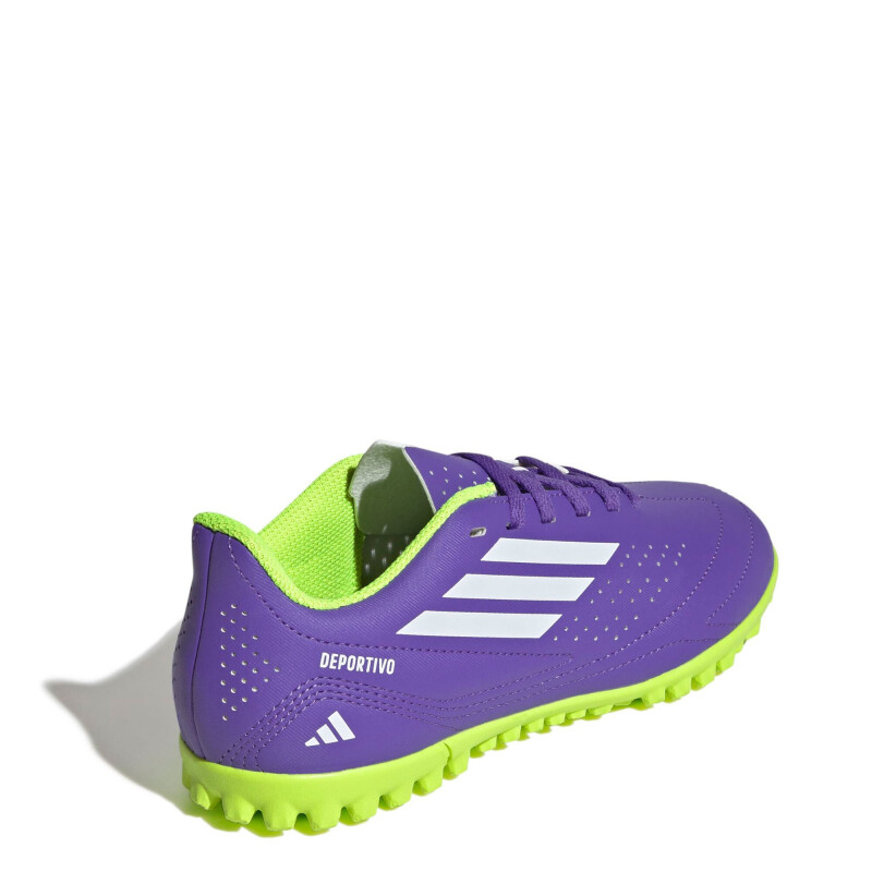 Championes de Fútbol 5 Infantiles Adidas III TF Púrpura - Blanco - Amarillo Limon