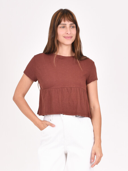 REMERA OLIVO MARRON OSCURO
