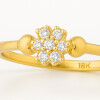 Anillo de Oro 18K con Flor de Circonias Anillo De Oro 18k Con Flor De Circonias