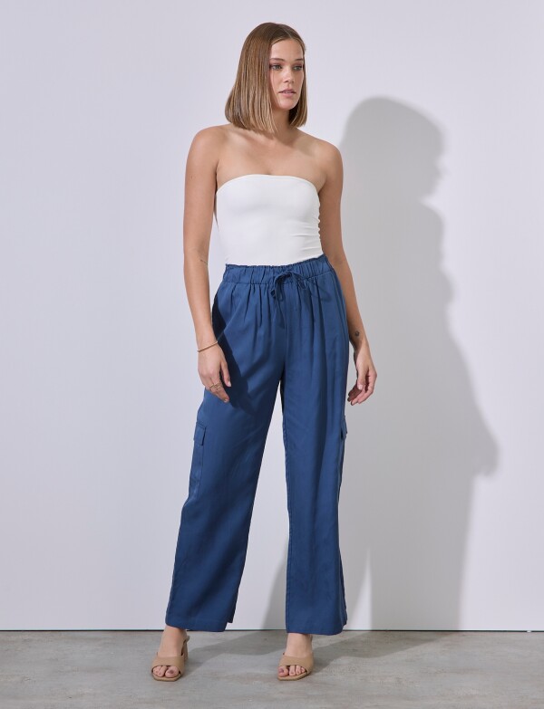 Pantalon Cargo AZUL