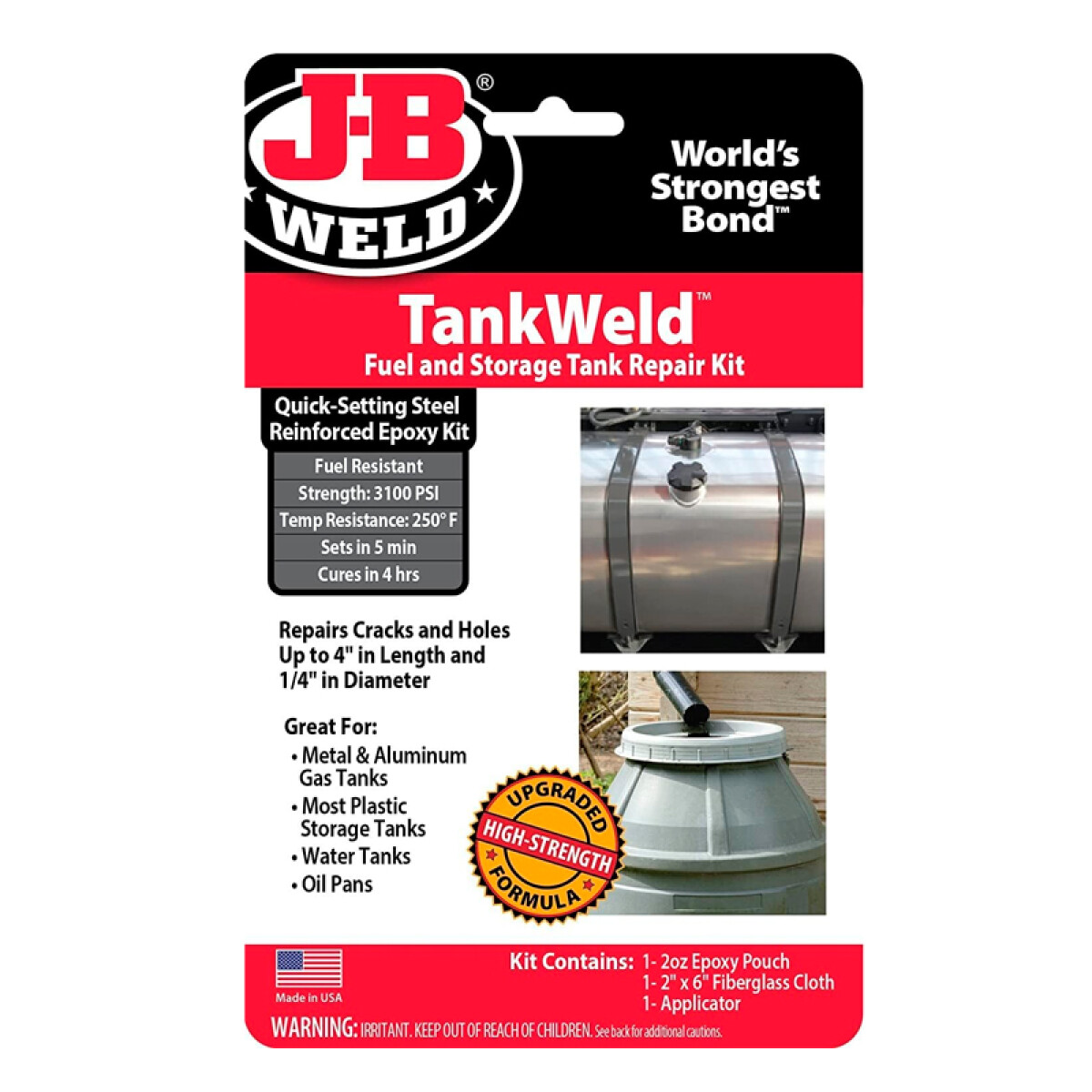 QUIMICOS VARIOS - REPARADOR TANQUE DE COMBUSTIBLE JB WELD 