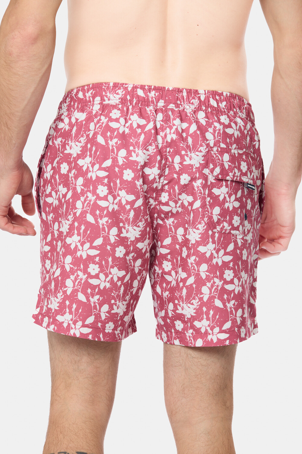 SHORT DE BAÑO ESTAMPADO Rosado