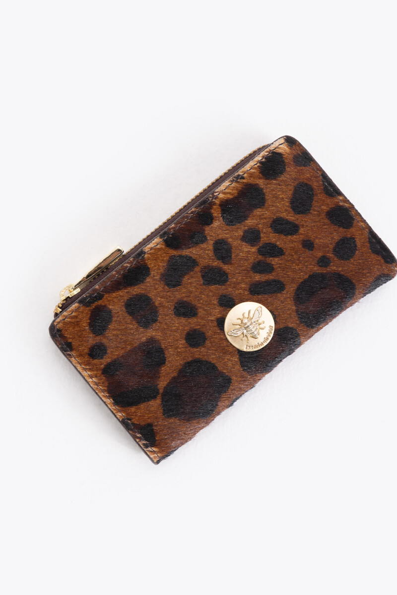 TARJETERO HONEY WILD Leopardo
