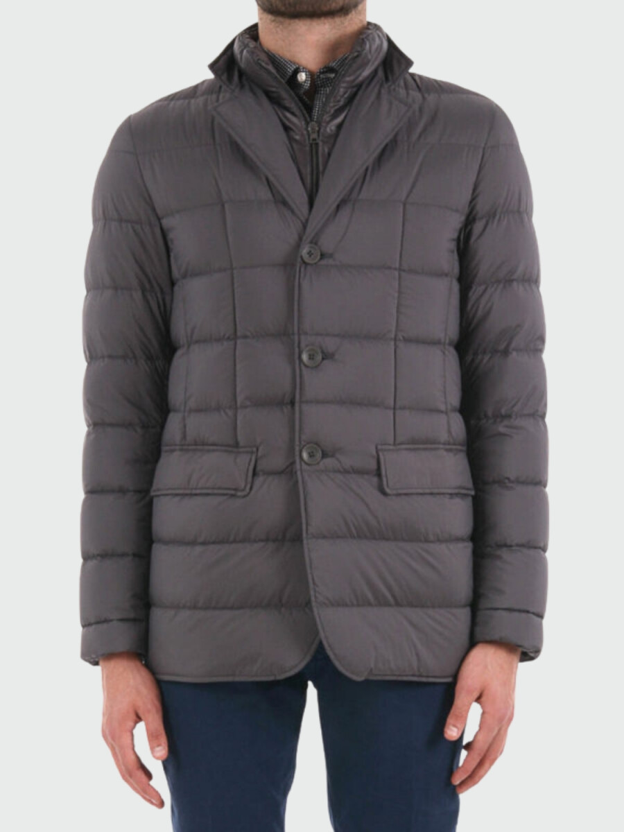 Herno-Campera de vestir rellena de plumas, La Giacca - Negro 