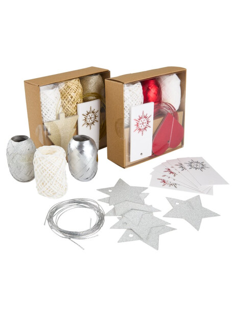 Caja de regalo navideña BOLTORN 12x12x4 cm surtida Caja de regalo navideña BOLTORN 12x12x4 cm surtida