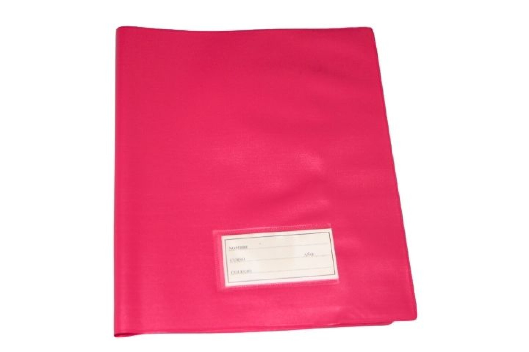 FORRO PLASTICO P.V.C. PARA CUADERNO - COLOR ROSADO OSCURO 