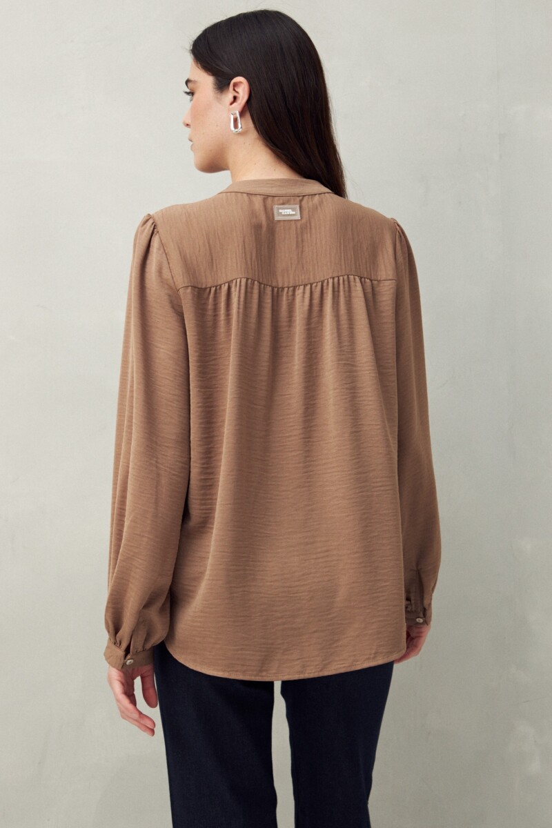 CAMISA BLOSSOM Marron