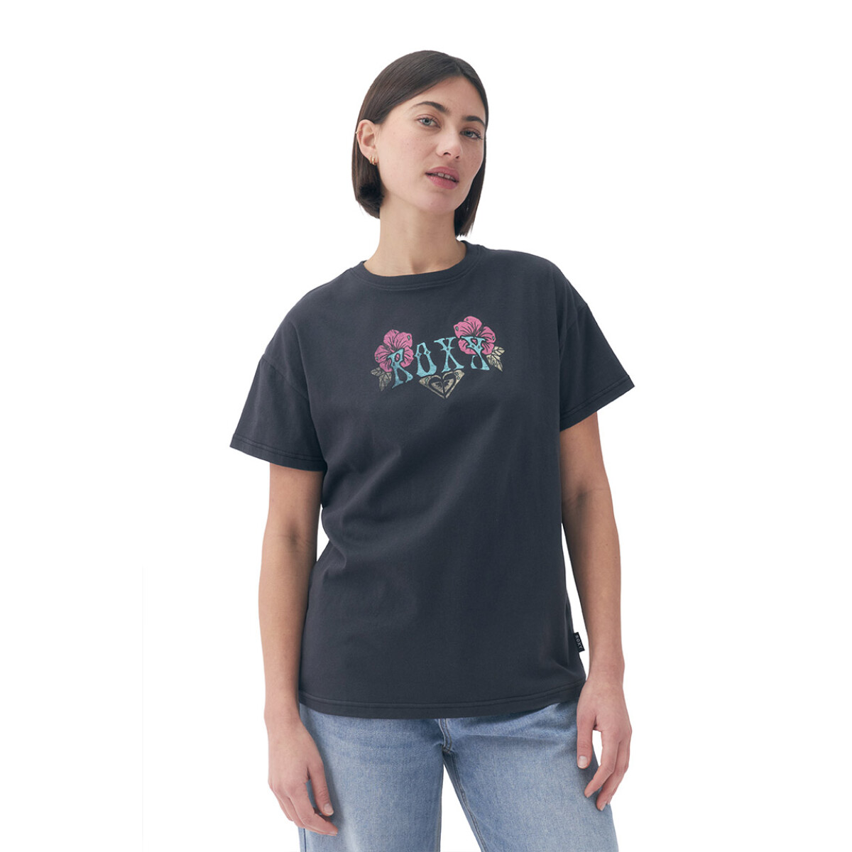 Roxy Remera People Speak Mujer - Negro - Negro 