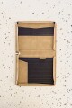 Dossier con cierre en simil Beige