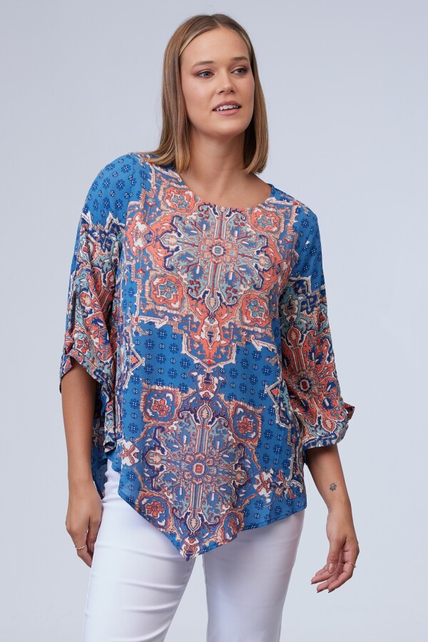 Blusa Print AZUL/MULTI