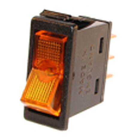 LLAVE BOTON TABLERO - TECLA LUZ 12X30MM AMBAR E.89NA - LLAVE BOTON TABLERO - TECLA LUZ 12X30MM AMBAR E.89NA -