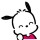 Llavero Sanrio campanita Pochacco