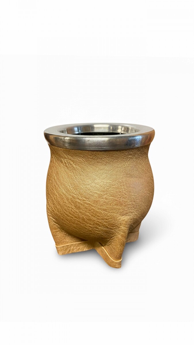 MATE DE CERÁMICA CHICO DELTA - URBANO ORO OPACO 