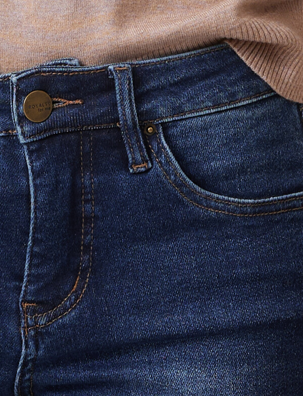 Jean Mom Slim JEAN OSCURO