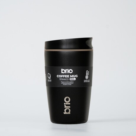 Vaso Térmico Brio Café Jarra Mug 350ml Acero Inoxidable Negro