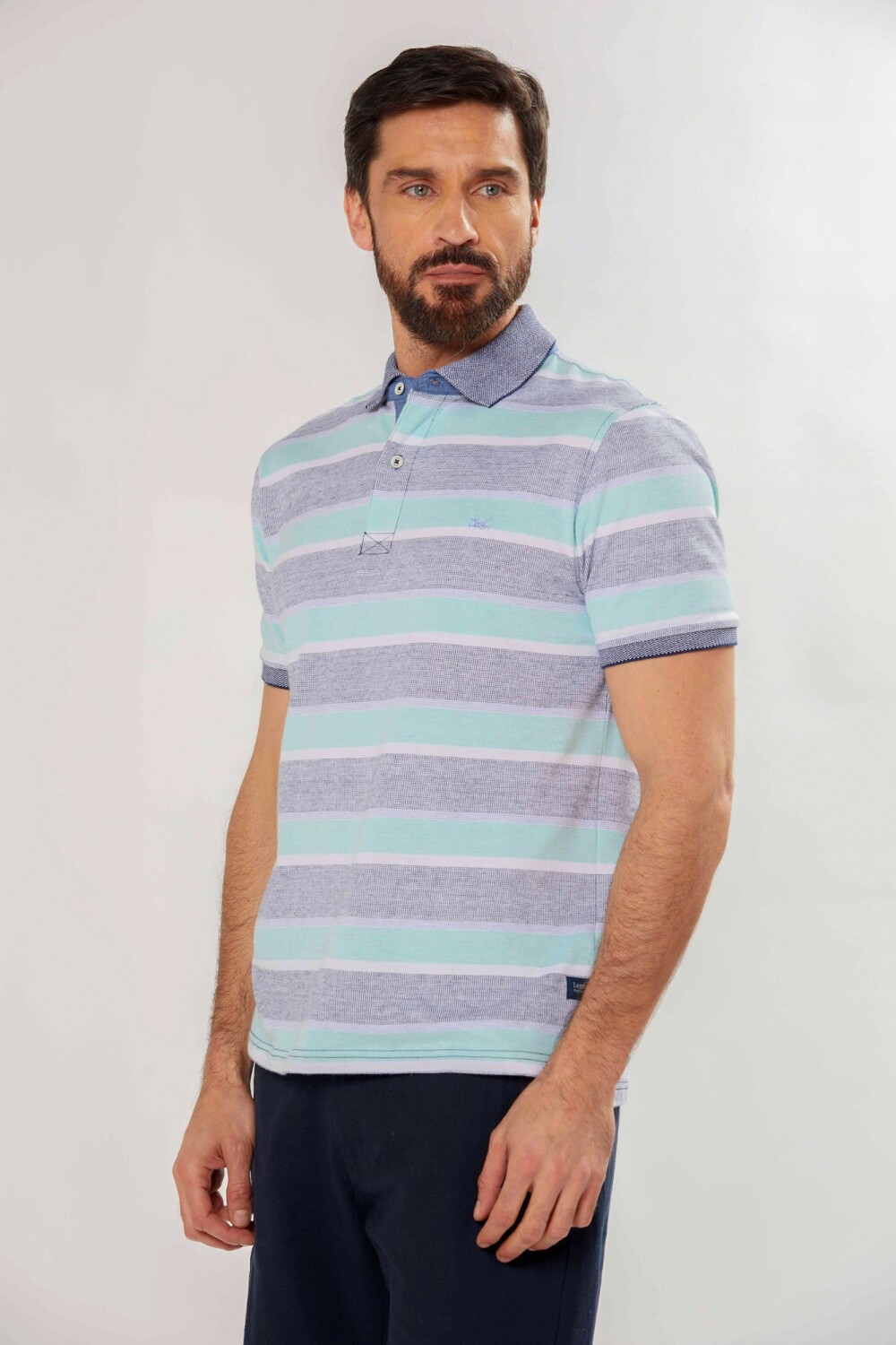 REMERA JERSEY RAYADA Oliva