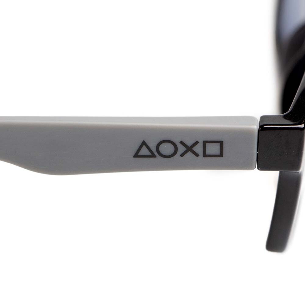 Lentes De Sol De Policarbonato Cuadrado Playstation Azul/Negro