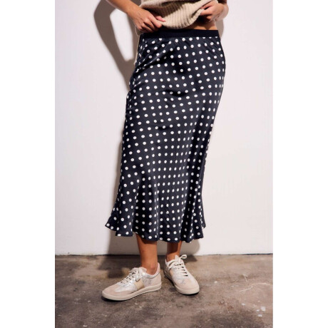 Falda Lunares Negro