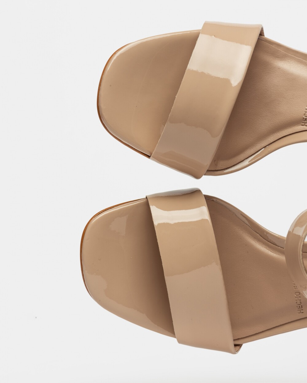 Sandalia Alta Pearl Nude Natural