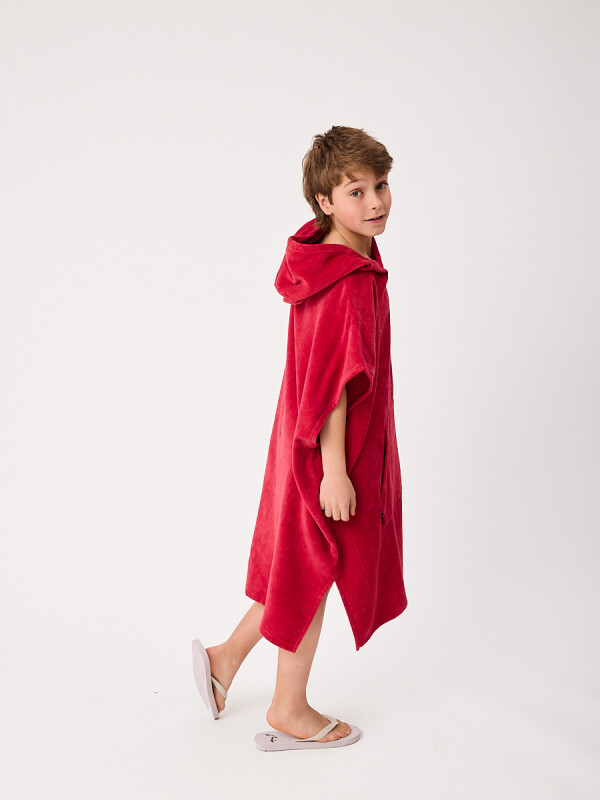 PONCHO MELODIA TEEN RUSTY Rojo