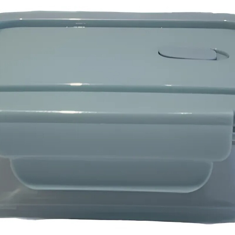 Recipiente Rectangular de Vidrio C/Trabas 410 Ml - X-BX1003 Recipiente Rectangular de Vidrio C/Trabas 410 Ml - X-BX1003